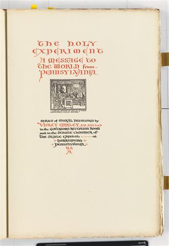 OAKLEY, VIOLET. The Holy Experiment: A Message to the World from Pennsylvania.